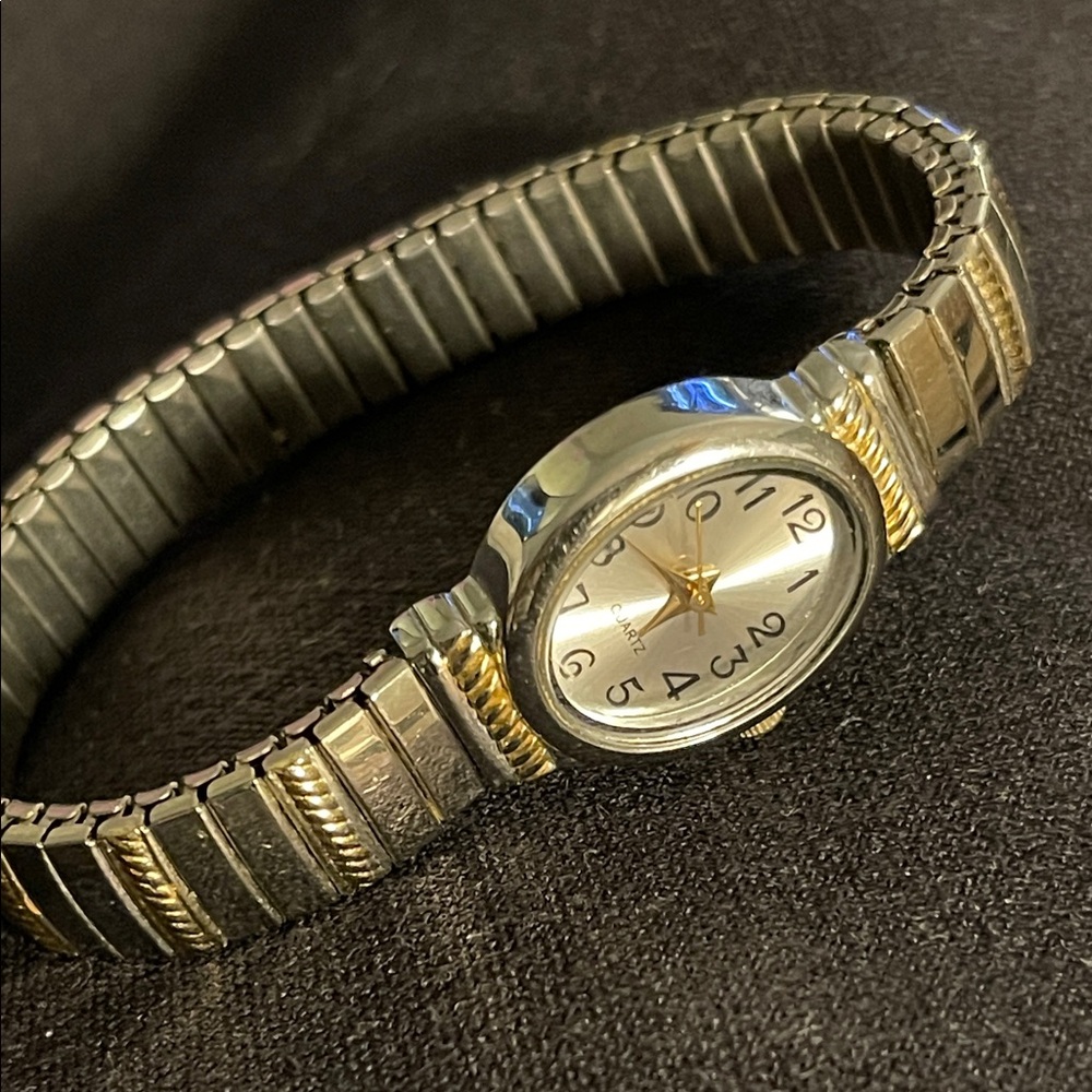 Silver and Gold Two-Tone Watch